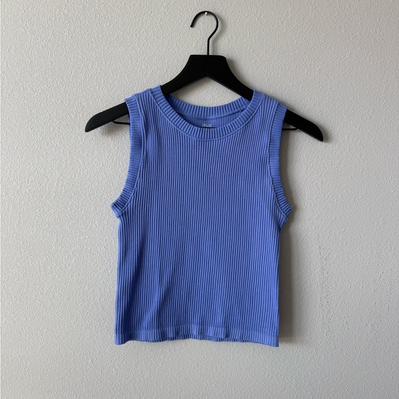 Pink Republic Ribbed Tank Top - Periwinkle - Picture 1 of 4